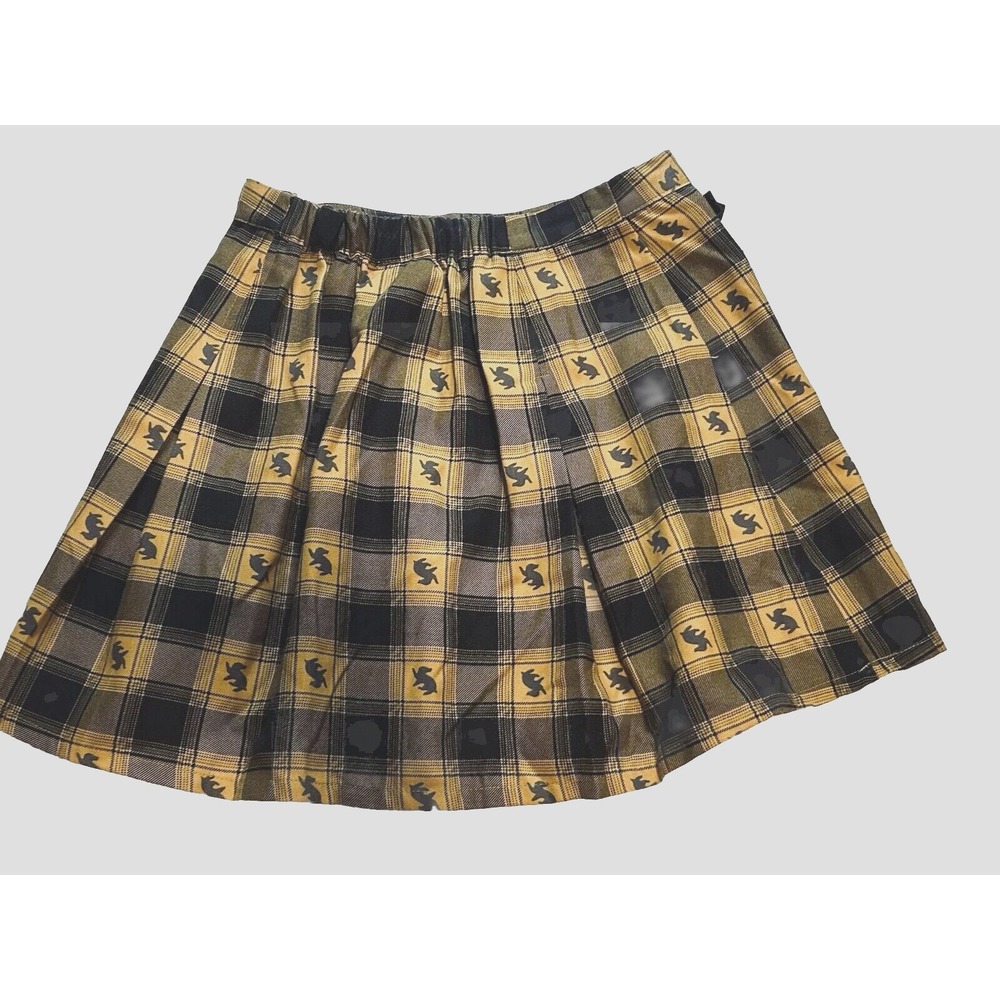 Harry Potter Pleated Plaid skirt Buckles Accents Women's Size Medium Embroidered - Picture 8 of 11